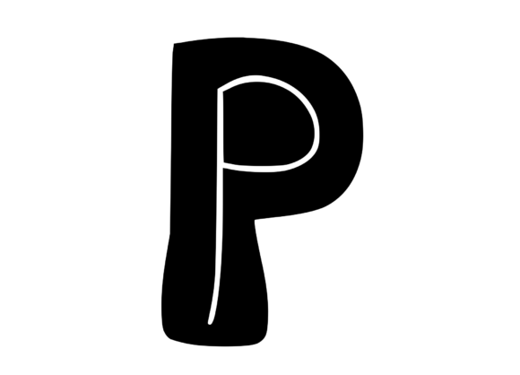 Funky Bold Skeleton Letter P Review