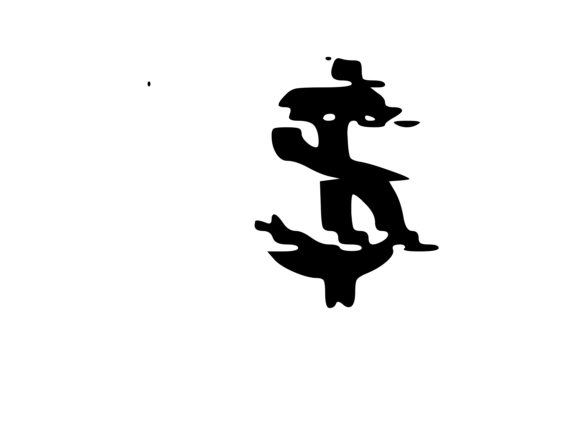 Glitched USA Dollar Symbol 1 Review for Embroidery Projects
