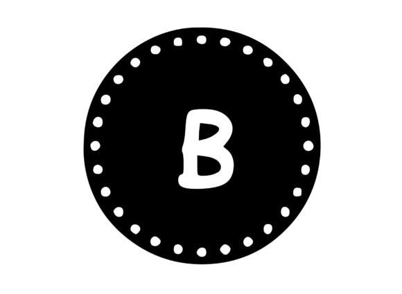 Mono Minted Gold Coin Letter SVG B Review