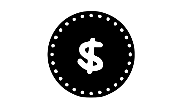 Mono Minted Gold Coin Symbol SVG Review