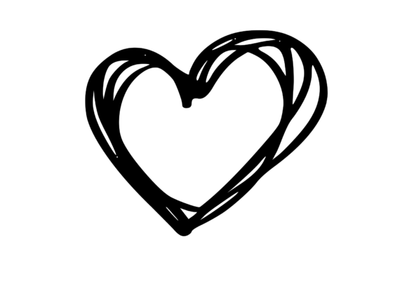 Mono Scribble Graphic Love Heart Review