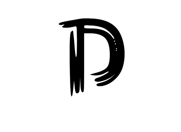 Old Brush Stroked Mono Letter D Review