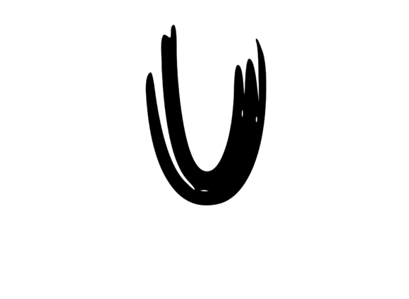 Old Brush Stroked Mono Letter U Review